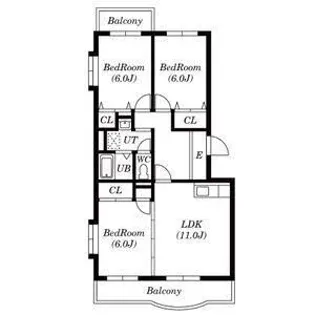 サンポール幸和【4階】の間取り