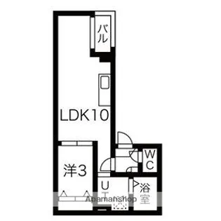エル前之輪【203号室】の間取り