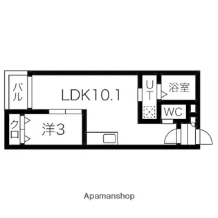 WARREN NAKASHIOTAⅠ【1階】の間取り