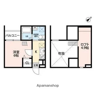 クレールフィル【2階】の間取り