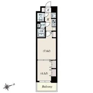 SーRESIDENCE神沢AFFORD12月契約限定キャンペー【118号室】の間取り