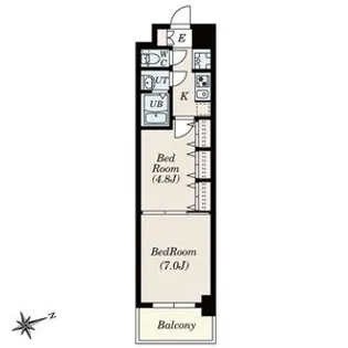 SーRESIDENCE神沢AFFORD キャンペーン中【211号室】の間取り