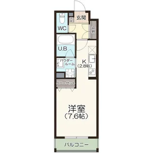 Luxter 柴田【3階】の間取り