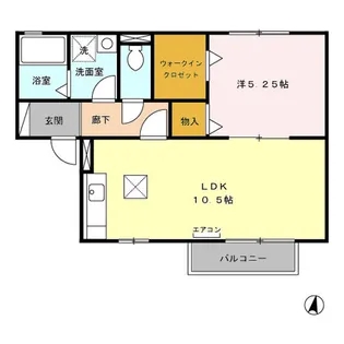 セジュール名和【1階】の間取り