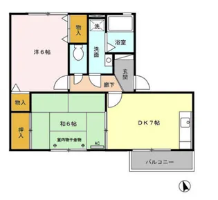 グリーンハイツ【203号室】の間取り