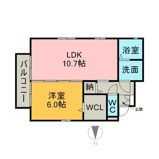 マーメイドシティ【1階】の間取り