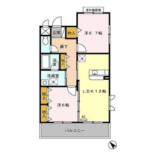 エクセレンス フジエ【1階】の間取り