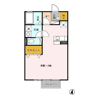 リビングタウン森岡 A【2階】の間取り