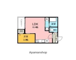 JACK ODAKAⅡ【3階】の間取り