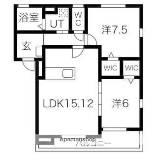 リビエールK【1階】の間取り