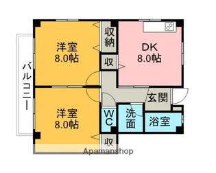 ハイツSAKURA Ⅰ【201号室】の間取り