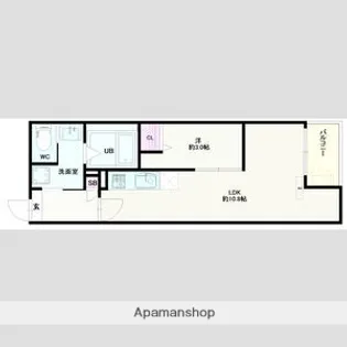 JACK ODAKAⅥ【201号室】の間取り