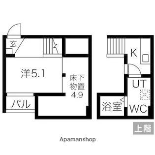フィオーレ鳴海【205号室】の間取り
