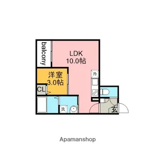 JACK ODAKAⅦ【1階】の間取り