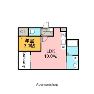 JACK ODAKAⅦ【2階】の間取り