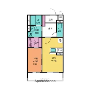 LIEN【1階】の間取り