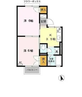 ファミールユタカ B【2階】の間取り
