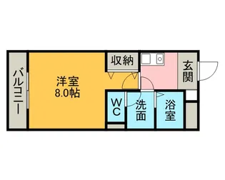 ルミナス緒川Ⅱ【2階】の間取り