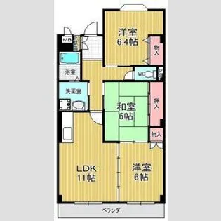 セントポーリア・サウス【3階】の間取り