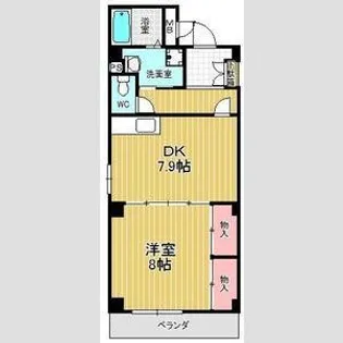 ブランミュールKT【2階】の間取り