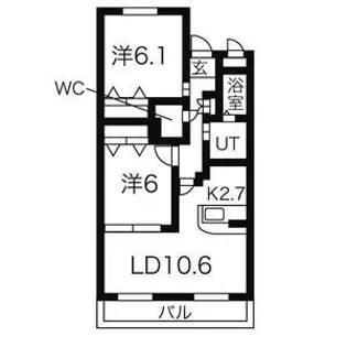 キャトル セゾンⅡ【1階】の間取り