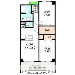 シエーヌビラージュⅠ【1階】の間取り