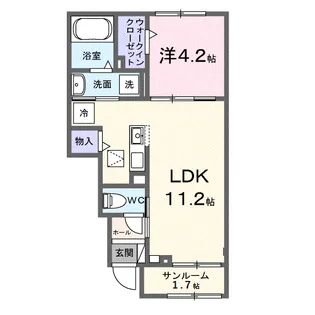 リベルタ【1階】の間取り