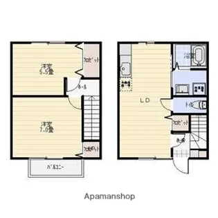 グリーン尾関【A号室】の間取り