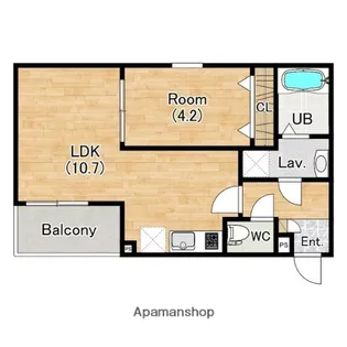 (仮称)ジーメゾン名古屋星崎エデン【203号室】の間取り