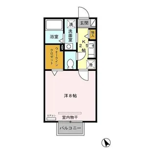 ラフィネコート【103号室】の間取り