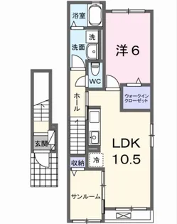 ラ・エスペランサ【2階】の間取り