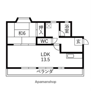 モア豊明 B棟【4階】の間取り