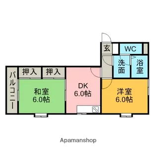 ペルソナ Ⅱ【201号室】の間取り