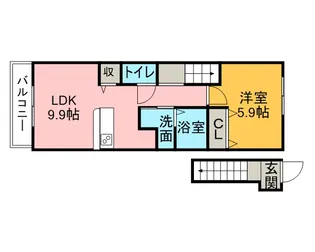 プリムローズ【2階】の間取り