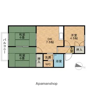 オラシオン【2階】の間取り