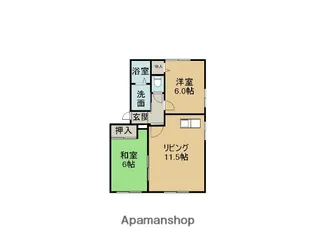 愛知県丹羽郡大口町下小口6丁目【アパート】の間取り