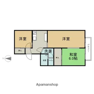 オラシオン【2階】の間取り