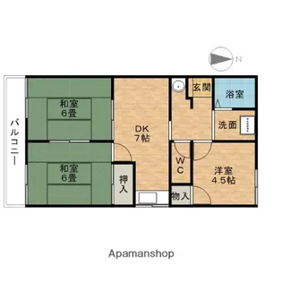 アネックス奥村【1階】の間取り