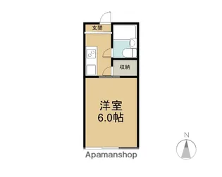 マンション宮西【208号室】の間取り