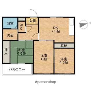 メゾン・ド・マルス【3階】の間取り