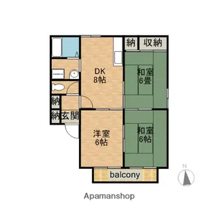 3DKの間取り画像