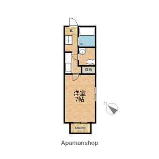 キャッスルビューきざし【2階】の間取り