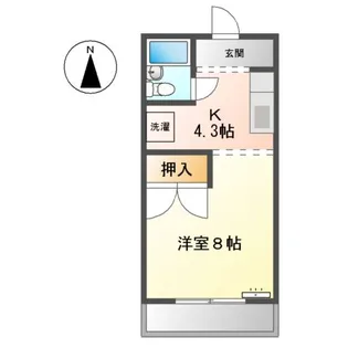 レジデンス犬山【1階】の間取り