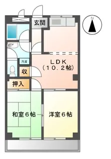 セフティ上坂【2階】の間取り