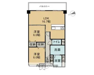 藪畔SANTEN【1階】の間取り