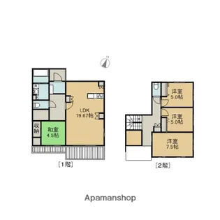 愛知県犬山市大字橋爪字四郎丸【一戸建】の間取り