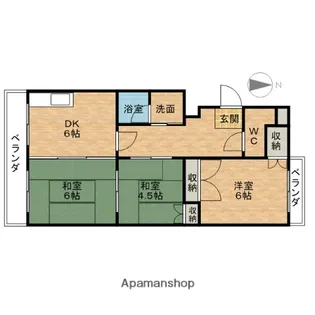 サンシャインロードM【403号室】の間取り