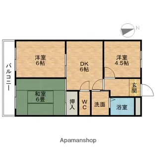 セラマンションK・I【101号室】の間取り