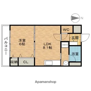 グレイスコート【5階】の間取り