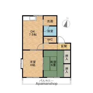 ヴィラハート【2階】の間取り